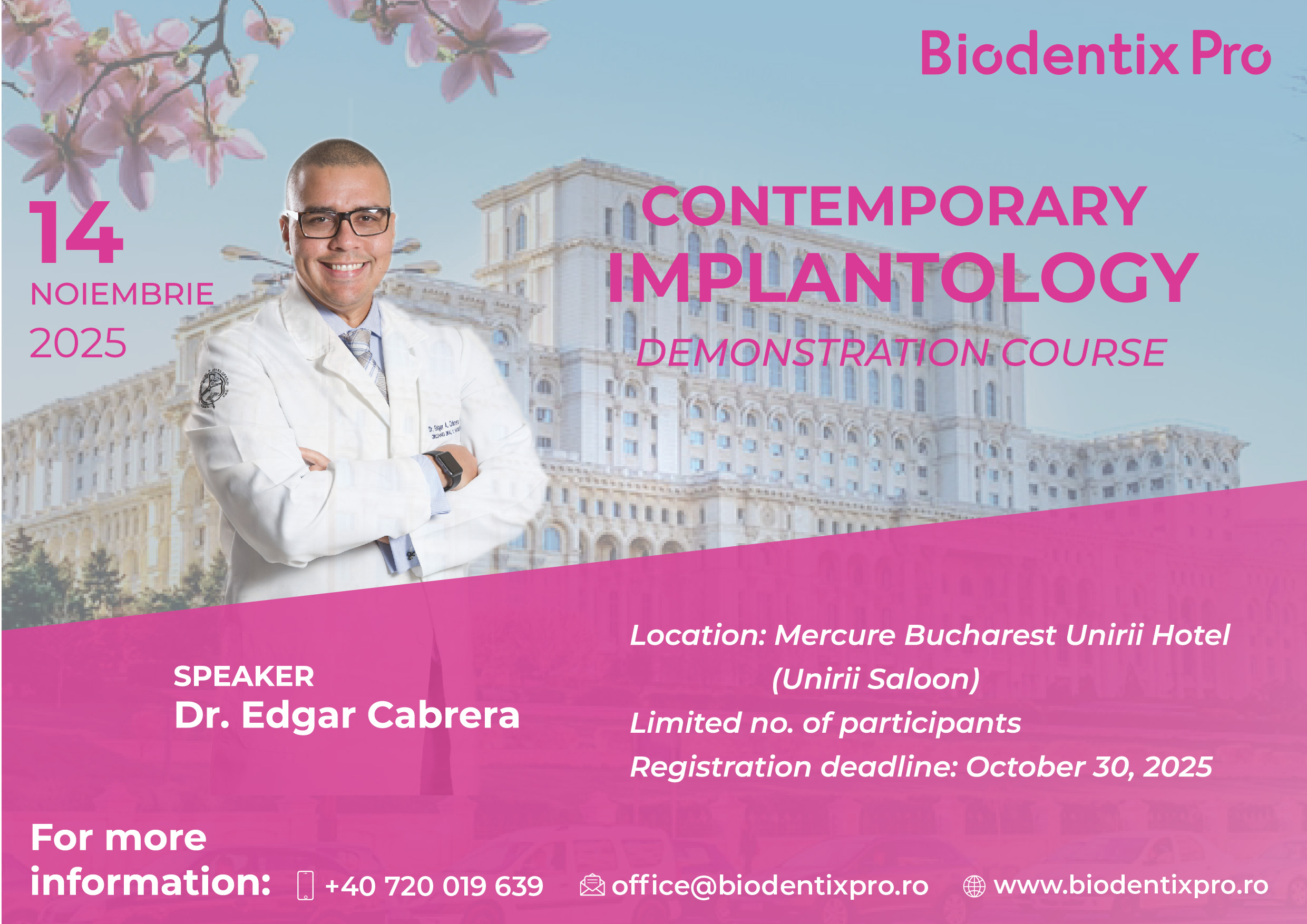 Contemporary Implantology - Demonstration course Contemporary Implantology - Demonstration course